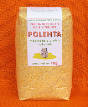 farina per polenta in sacchetto trasparente 1kg